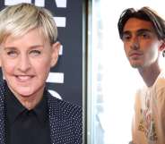 Ellen DeGeneres (L) and Greyson Chance (R). (Getty)