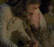 Daemon Targaryen whispers to a male servant in House of the Dragon
