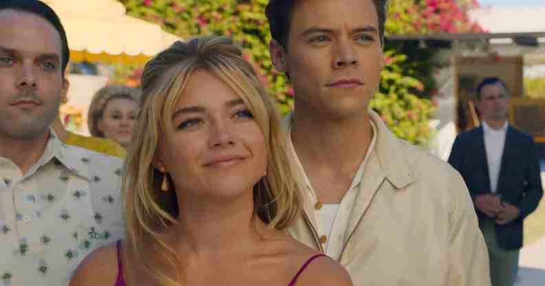 Florence Pugh and Harry Styles in Don't Worry Darling. (New Line Cinema)