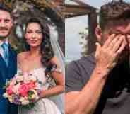 George and April rocked by cheating allegations on Married At First Sight. (E4/Channel 4)