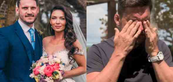 George and April rocked by cheating allegations on Married At First Sight. (E4/Channel 4)