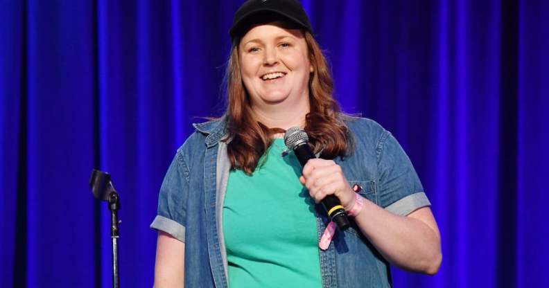 SNL's first non-binary cast member Molly Kearney performs on stage