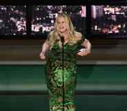 Jennifer Coolidge accepts the award for Outstanding Supporting Actress In A Limited Or Anthology Series Or Movie.