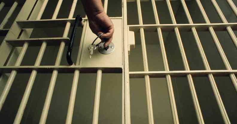 Key in Jail Cell Door