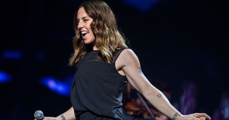 Former Spice Girls member Melanie C performs on stage