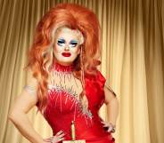 Just May is the first queen to sashay away from Drag Race UK. (BBC/World of Wonder/Guy Levy)