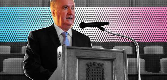 A graphic of MP John Nicolson.