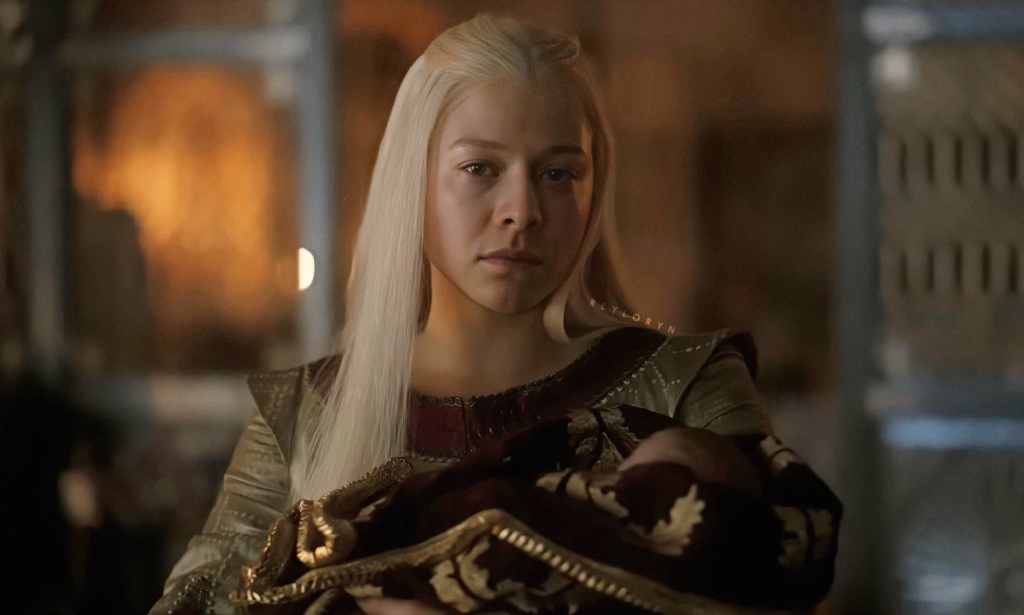 Princess Rhaenyra with her son Joffrey in House of the Dragon. (HBO)