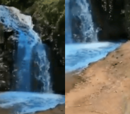 Brazil reaches peak gender reveal as dyed waterfall investigated for 'possible environmental damage'