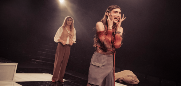 Joni Ayton-Kent (L) and Mary Malone (R) perform on stage in The Prince. (Mark Senior)