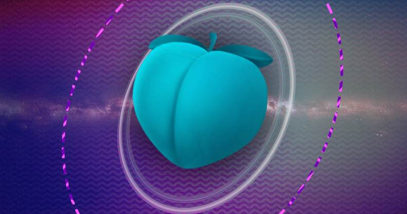 The peach emoji turned into the blue planet Uranus