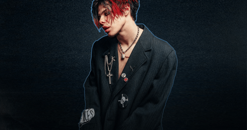 Yungblud in an edited image from his album artwork.