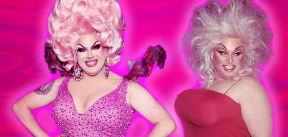 Drag icon Nina West and Divine each serving amazing looks.