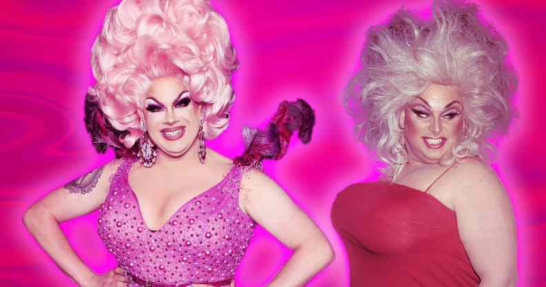 Drag icon Nina West and Divine each serving amazing looks.