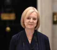Liz Truss standing outside No 10 Downing Street