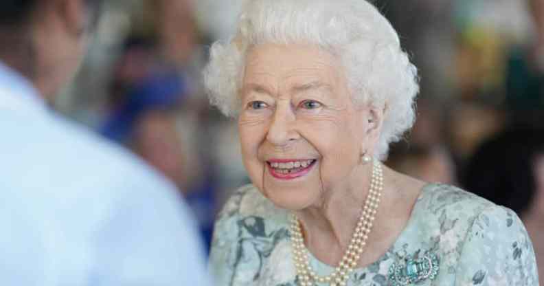 Queen Elizabeth II smiling