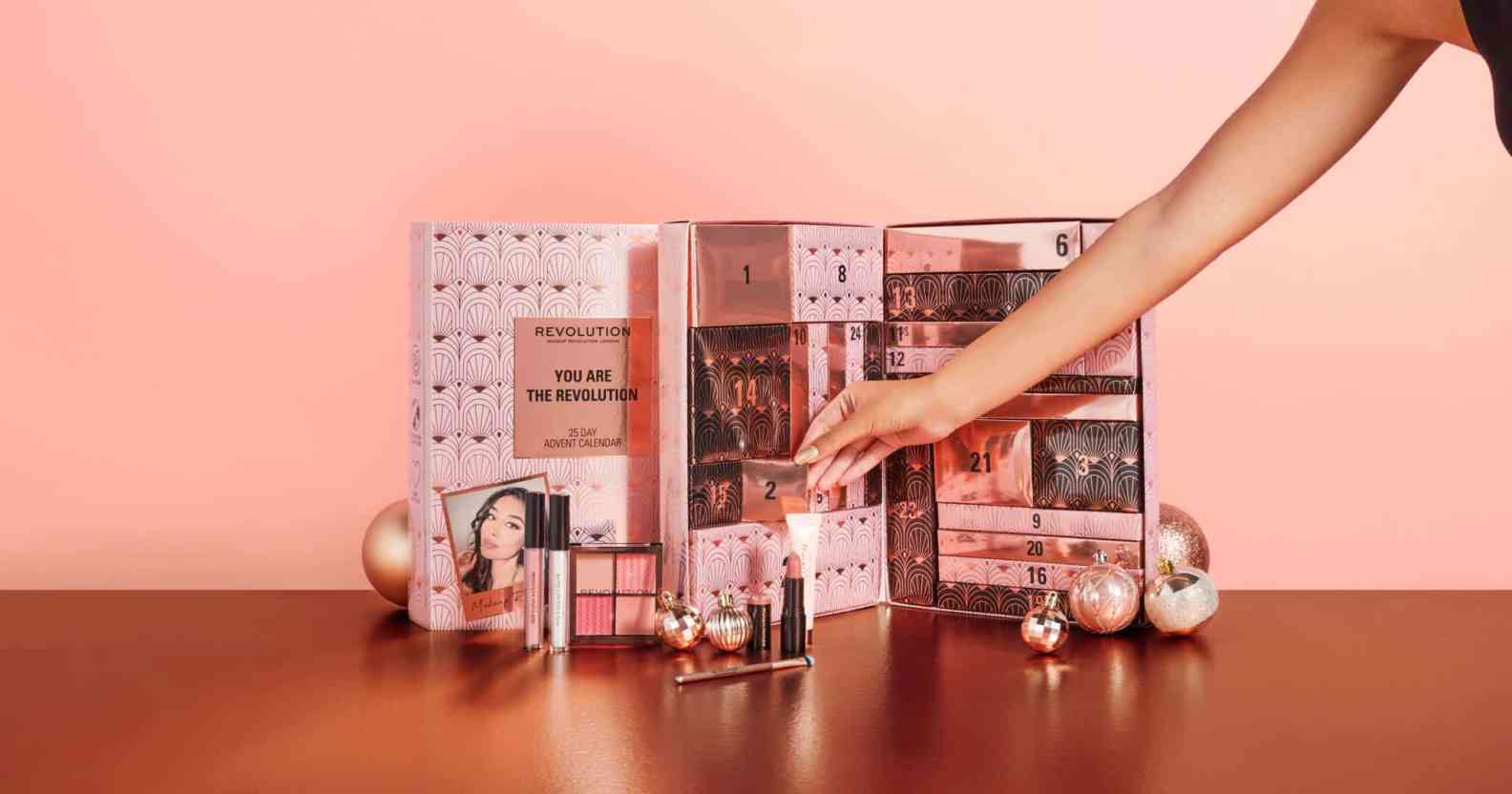 The Revolution Beauty advent calender features products worth £95 for £45.
