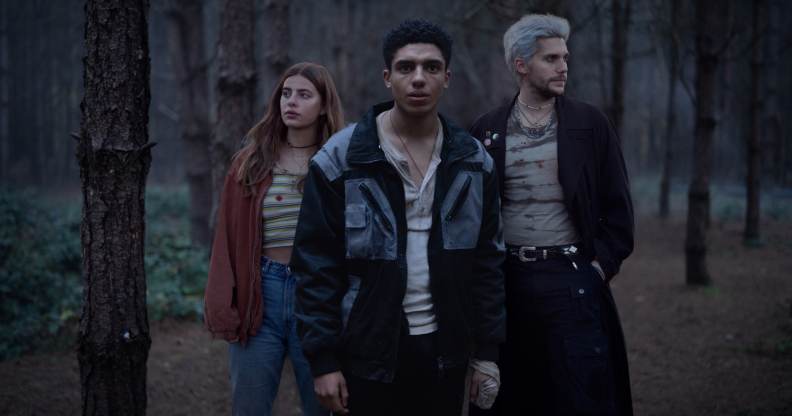 Annalise (L), Nathan and Gabriel (R) in The Bastard Son and the Devil Himself. (Netflix)