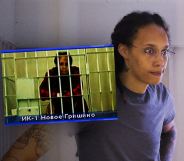 Brittney Griner behind bars in a Russian prison