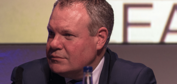 Conor Burns during a conference.