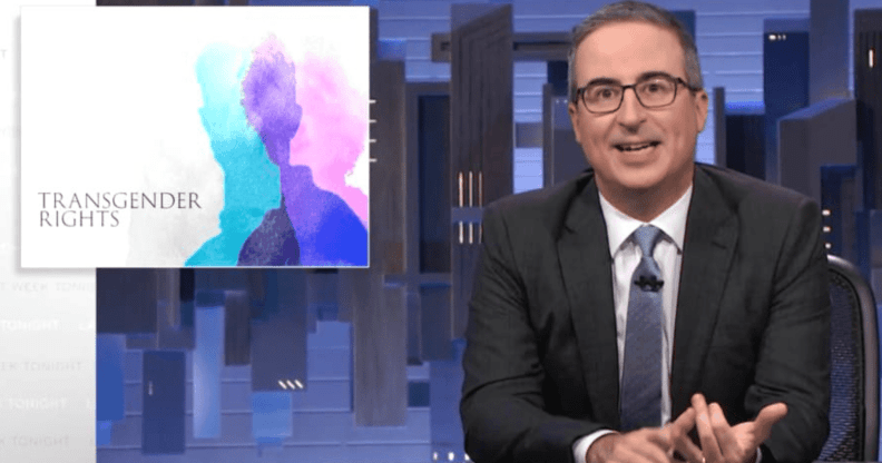 John Oliver on his flagship show Last Week Tonight