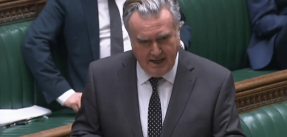 John Nicolson speaks during a House of Commons debate.