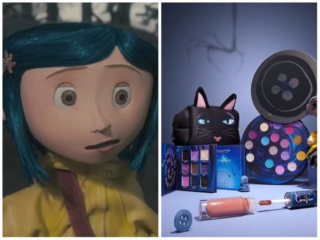 Revolution Beauty has released a collection inspired by animated cult classic, Coraline.