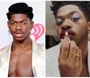 Lil Nas X has teased an unreleased song while applying YSL makeup on his Instagram