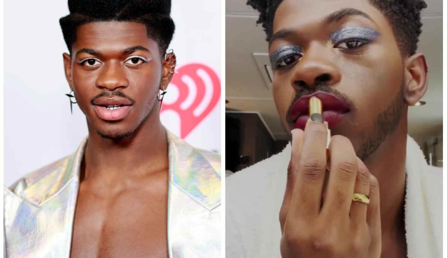 Lil Nas X has teased an unreleased song while applying YSL makeup on his Instagram
