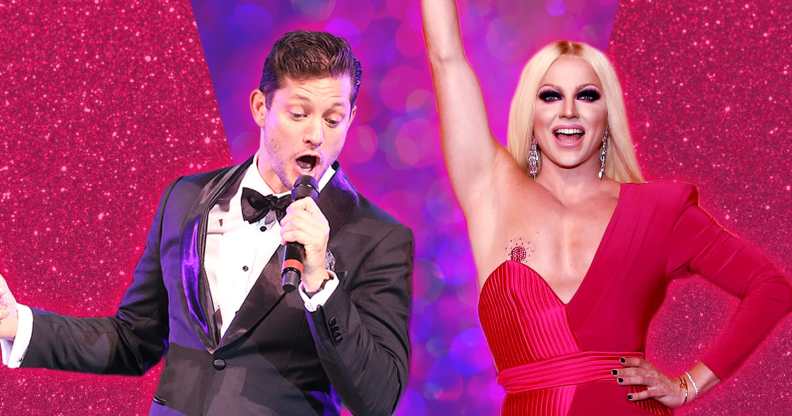 Courtney Act and Rob Mills