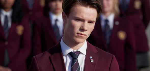 Edvin Ryding as Wilhelm in season two of Young Royals. (Robert Eldrim/Netflix)