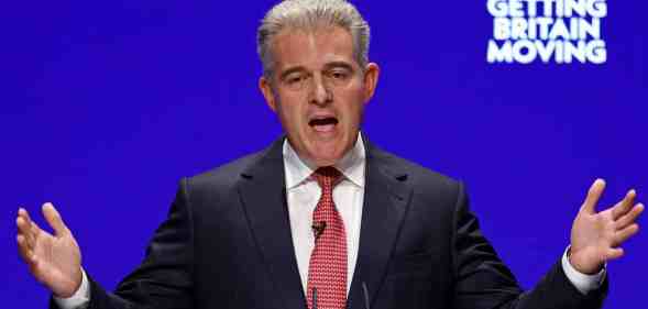 A screenshot of Brandon Lewis, Secretary of State for Justice
