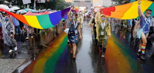 Taiwan holds first LGBTQ+ Pride parade in two years as country relaxes Covid-19 restrictions