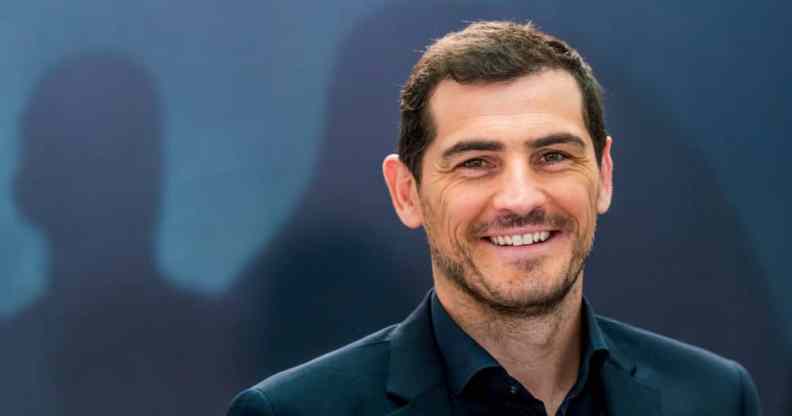 Iker Casillas attends 'Colgar Las Alas' photocall at Movistar Studios on November 18, 2020 in Madrid, Spain.
