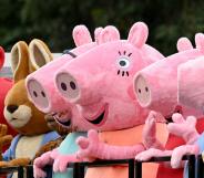 people dressed as Peppa pig characters