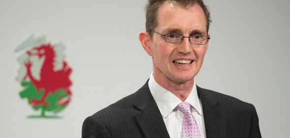 David TC Davies speaks during the Welsh Conservative Party Conference 2016.