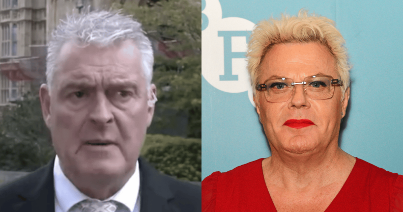 Lee Anderson and Eddie Izzard