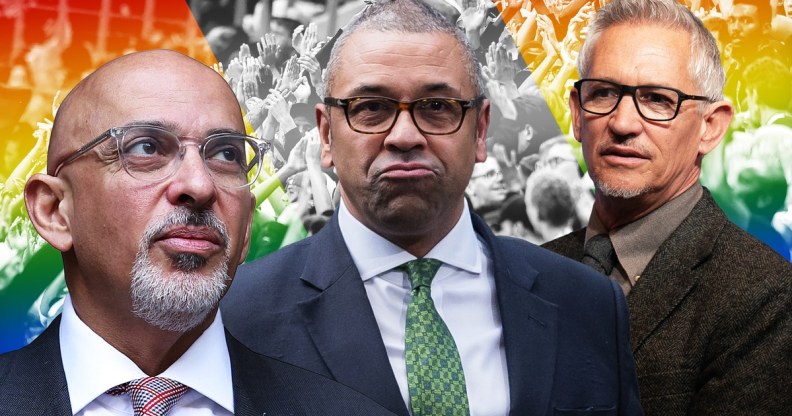 Nadhim Zahawi, James Cleverly and Gary Lineker