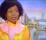 A screenshot of actor Rakie Ayola from BBC Breakfast giving her response to a question about wokeness. (BBC)
