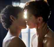 Omar Rudberg as Simon (L) and Edvin Ryding as Willhelm in Young Royals, which will conclude with season three. (Johan Paulin)