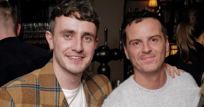 Paul Mescal and Andrew Scott at the Aftersun screening in London.