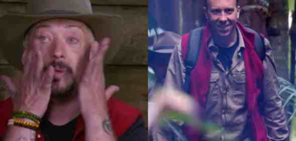 Boy George (L) and Matt Hancock (R) in I'm A Celebrity. (ITV)