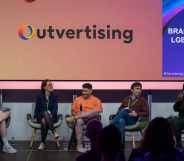 A picture of a panel discussion run by Outvertising about hate in the media and the role advertisers need to play.