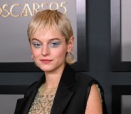 Emma Corrin on the red carpet