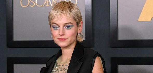 Emma Corrin on the red carpet