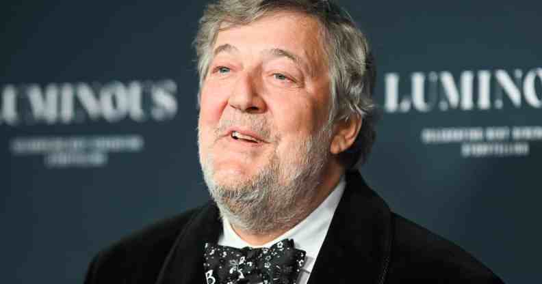 Stephen Fry attends the BFI London Film Festival Luminous Gala at The Londoner Hotel.
