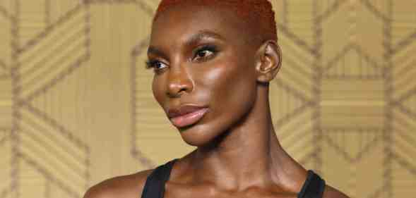 Michaela Coel attends the "Black Panther: Wakanda Forever" European Premiere.