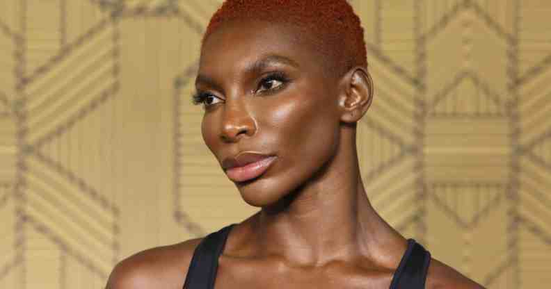 Michaela Coel attends the "Black Panther: Wakanda Forever" European Premiere.