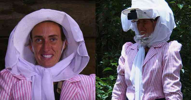 Jill Scott dresses as Truly Scrumptious to complete height challenge. (ITV)