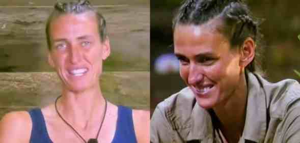 Jill Scott reacts to letter from partner Shelly Unitt. (ITV/'m A Celeb)